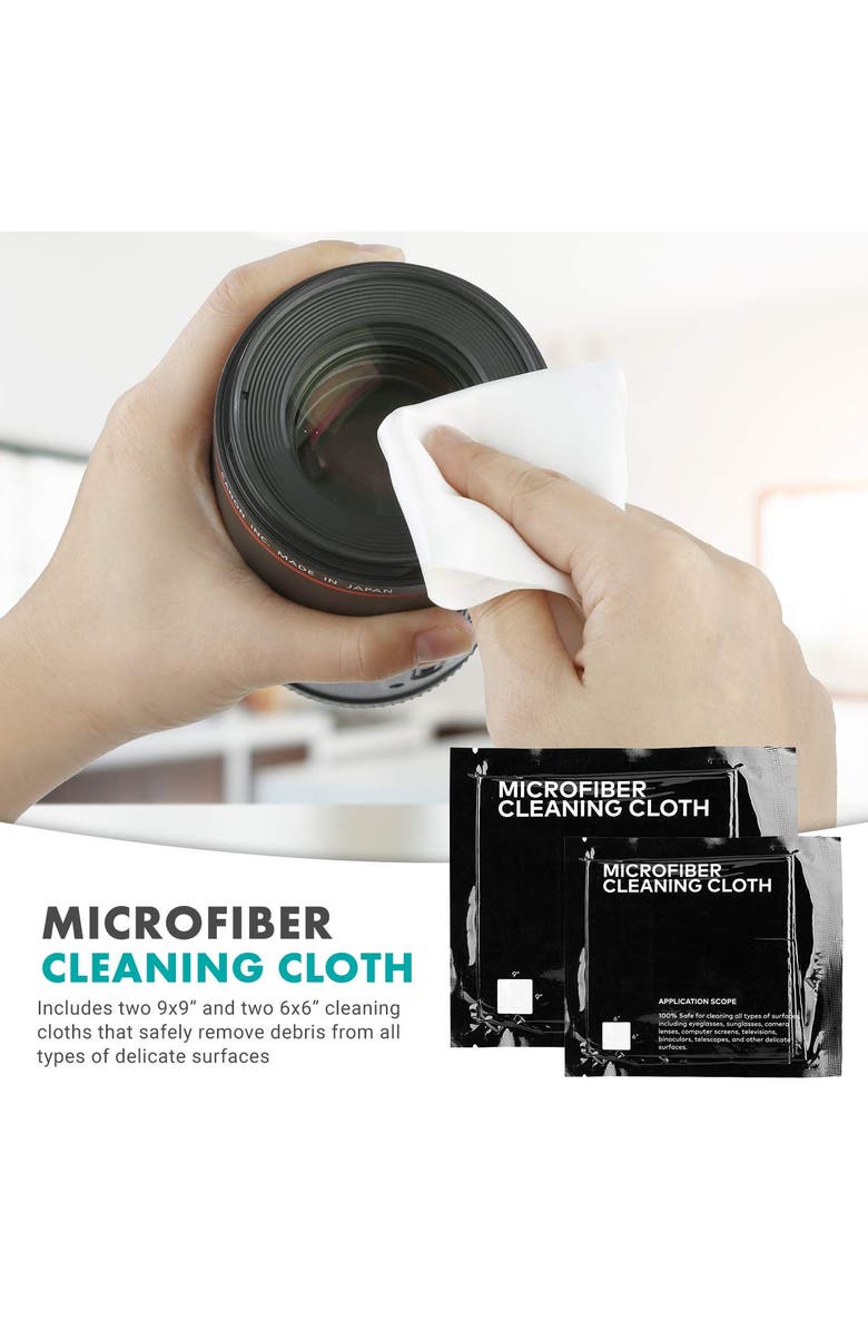 MOVO Deluxe Essentials Camera Sensor Cleaning Kit for DSLR Cameras, Alternate, color, Black