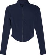 MPG Sculpt Corset Seamed Crop Zip-Up Jacket