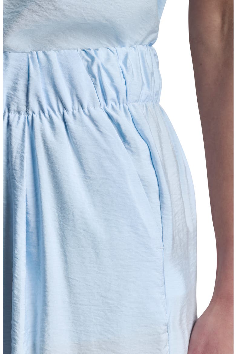 Rumpled Voile Pull-On Pants, Alternate, color, LIGHT BLUE