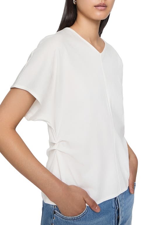 Rebecca Minkoff Elsie Cotton Jersey Fitted Top In White