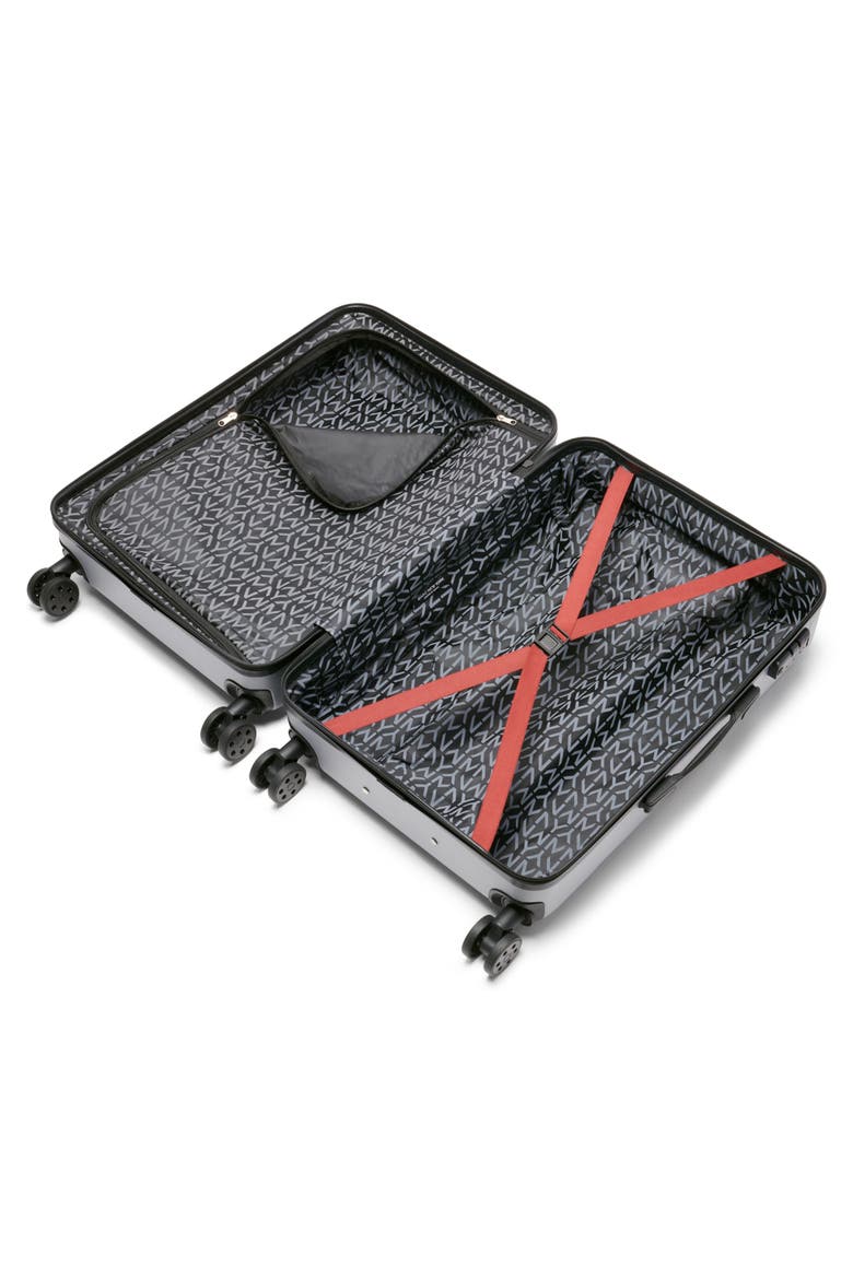 Lotus Upright Suitcase, Alternate, color, Silver