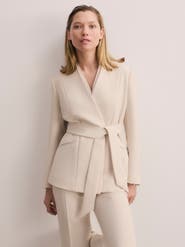 The Fold Selsey Doppio Crepe Blazer