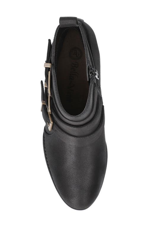 Bella Vita Bowie Buckle Strap Bootie In Black