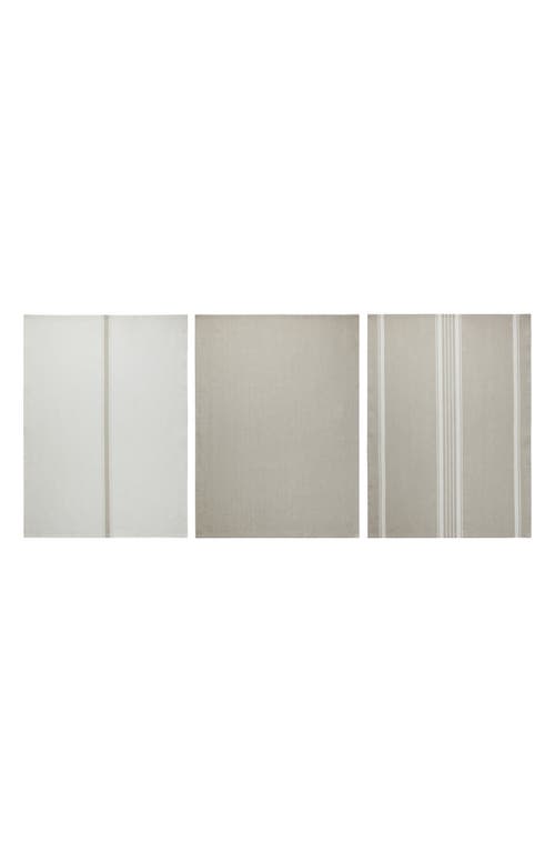 Le Creuset Set Of 3 Kitchen Towels In Sable