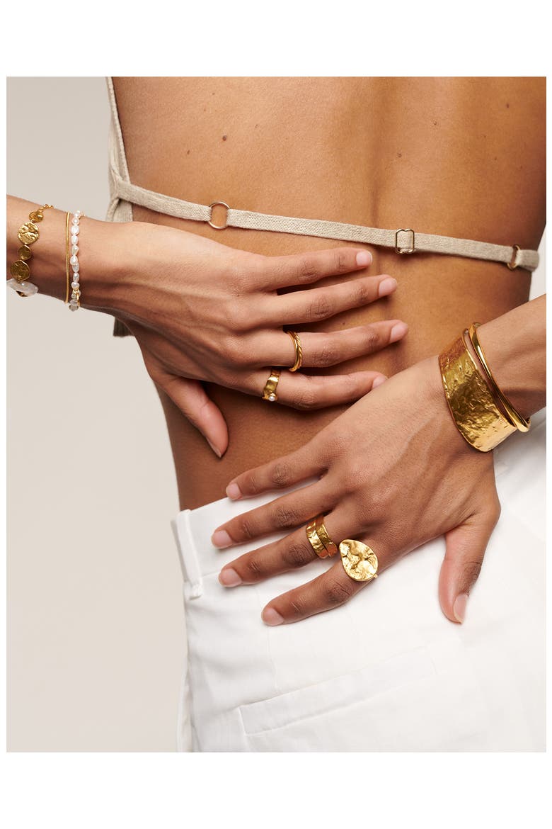 Capri Cuff Bracelet, Alternate, color, 18CT GOLD VERMEIL