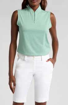 Swannies Brynn Sleeveless Half Zip Polo