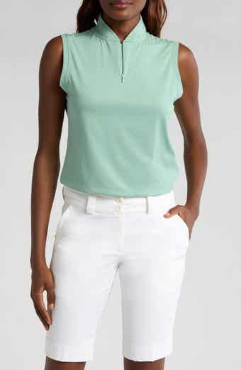 Swannies Brynn Sleeveless Half Zip Polo