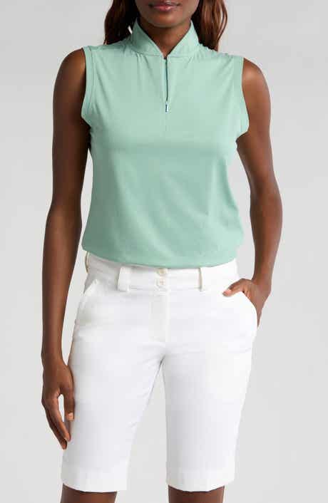 Swannies Brynn Sleeveless Half Zip Polo