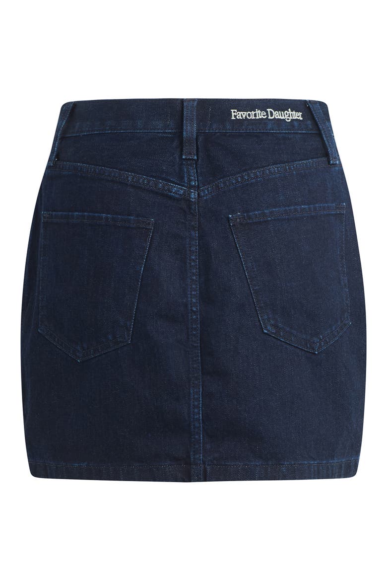 The Otto Denim Miniskirt, Alternate, color, LISBON
