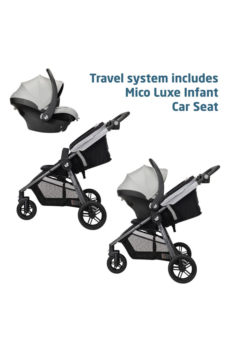 Maxi-Cosi<sup>®</sup> Gia XP Luxe 3-Wheel Stroller & Mico Luxe Infant Car Seat Travel System, Alternate, color, Midnight Moon