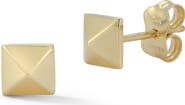 Ember Fine Jewelry <p>14K Gold Pyramid Stud Earrings</p>