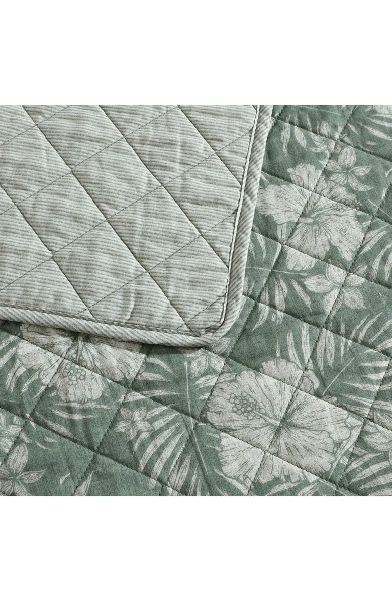 Tommy Bahama Hibiscus Jungle Cotton Quilt Set, Alternate, color, 