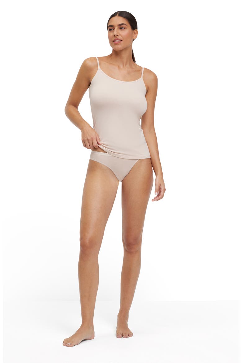 Daily Climate Cotton Blend Bikini Briefs, Alternate, color, OATMEAL