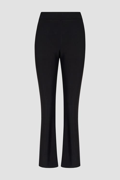 Alembika Slinky Knit Kick Flare Pants In Black