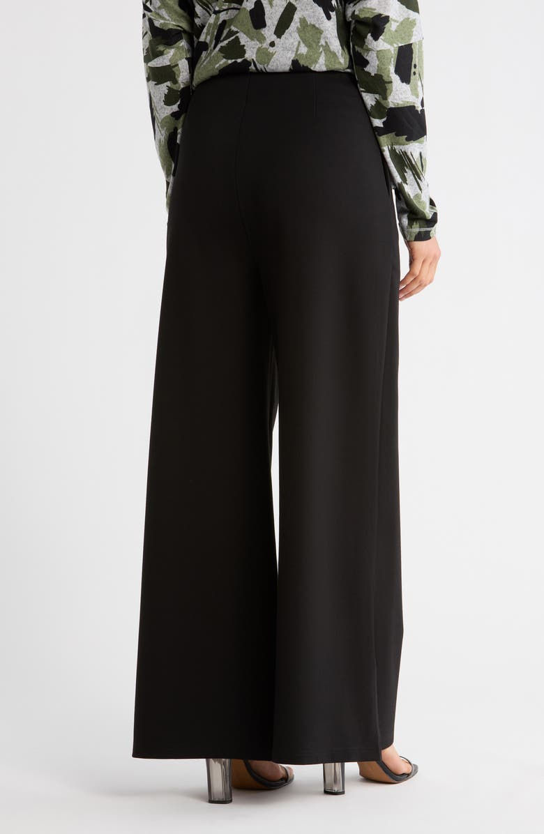 PATRIZIA LUCA Side Pocket Wide Leg Pants, Alternate, color, Black