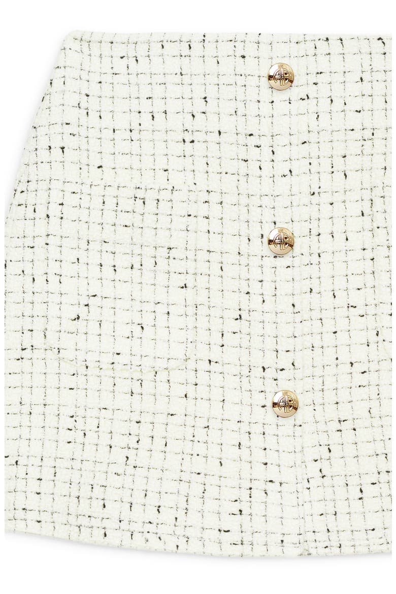 Mateo Tweed Miniskirt, Alternate, color, CREAM AND BLACK TWEED