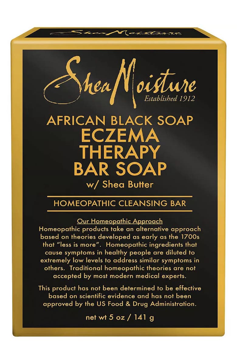 SHEA MOISTURE African Black Soap Eczema Therapy Bar Soap with Shea Butter - 5 oz., Main, color,