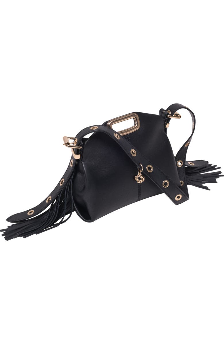 maje Gold handle Miss M Mini bag, Alternate, color, Black