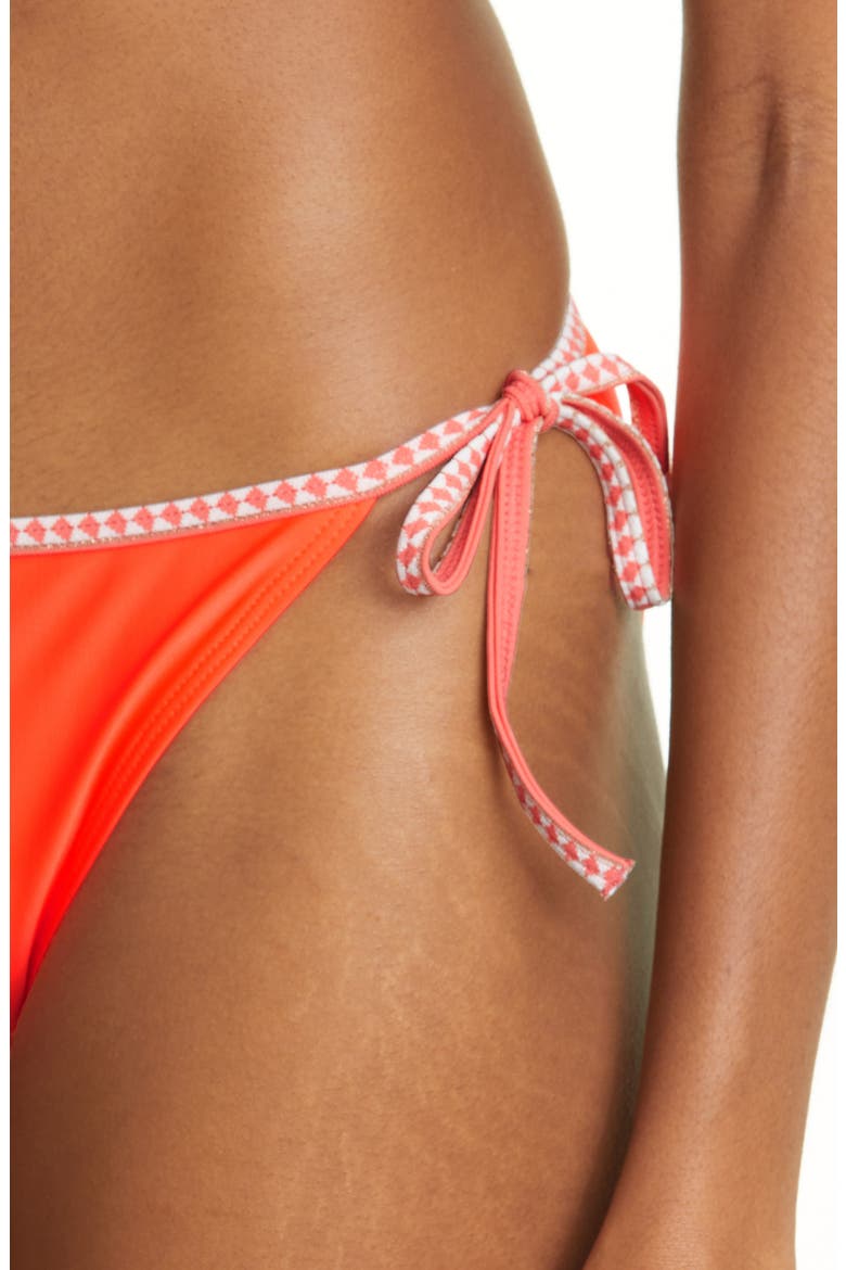 Lena String Bikini Bottoms, Alternate, color, NEON ORANGE