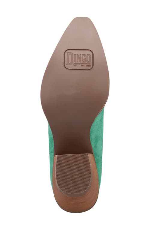 Dingo Rodeo Queen Genuine Calf Hair Western Boot In Green
