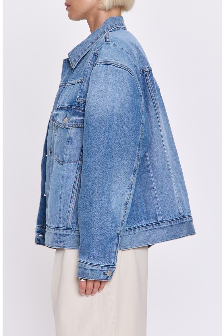Landon Padded Denim Trucker Jacket, Alternate, color, PRESTIGE