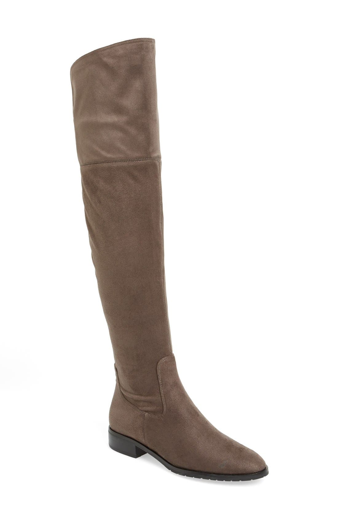'Luci' Over the Knee Boot, Main, color, CHARCOAL FABRIC