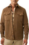 Faherty Cotton Stretch Corduroy Button-Up Overshirt