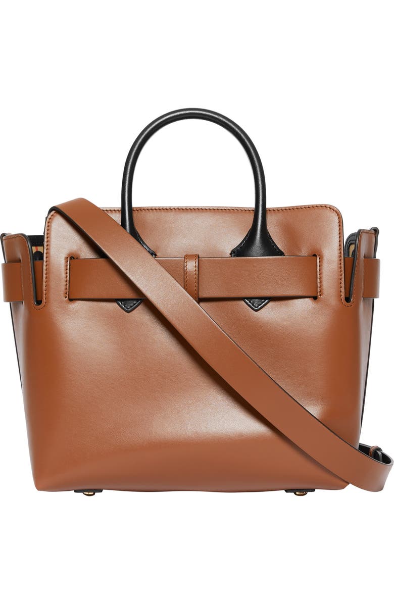 Burberry Small Triple Stud Leather Belt Tote, Alternate, color,