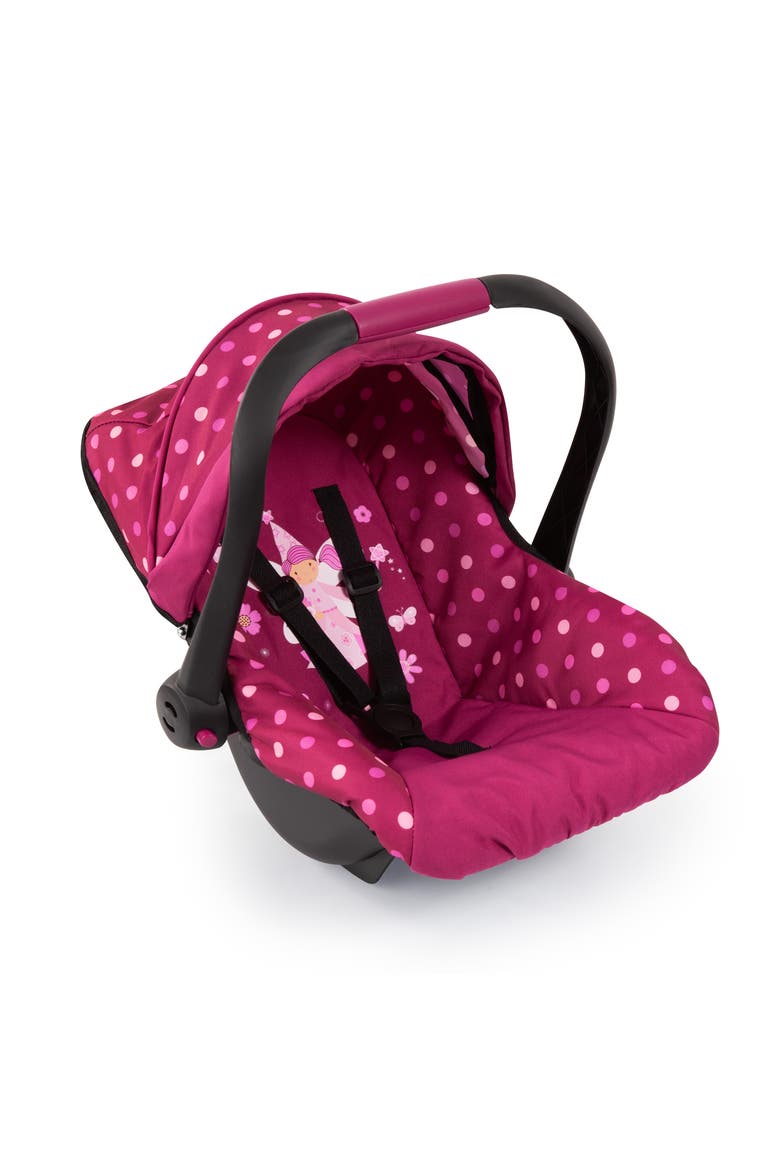 Baby Doll Deluxe Car Seat With Canopy, Alternate, color, Pink