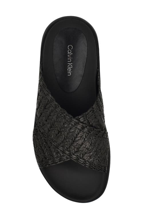 Calvin Klein Pacen Slide Sandal In Black