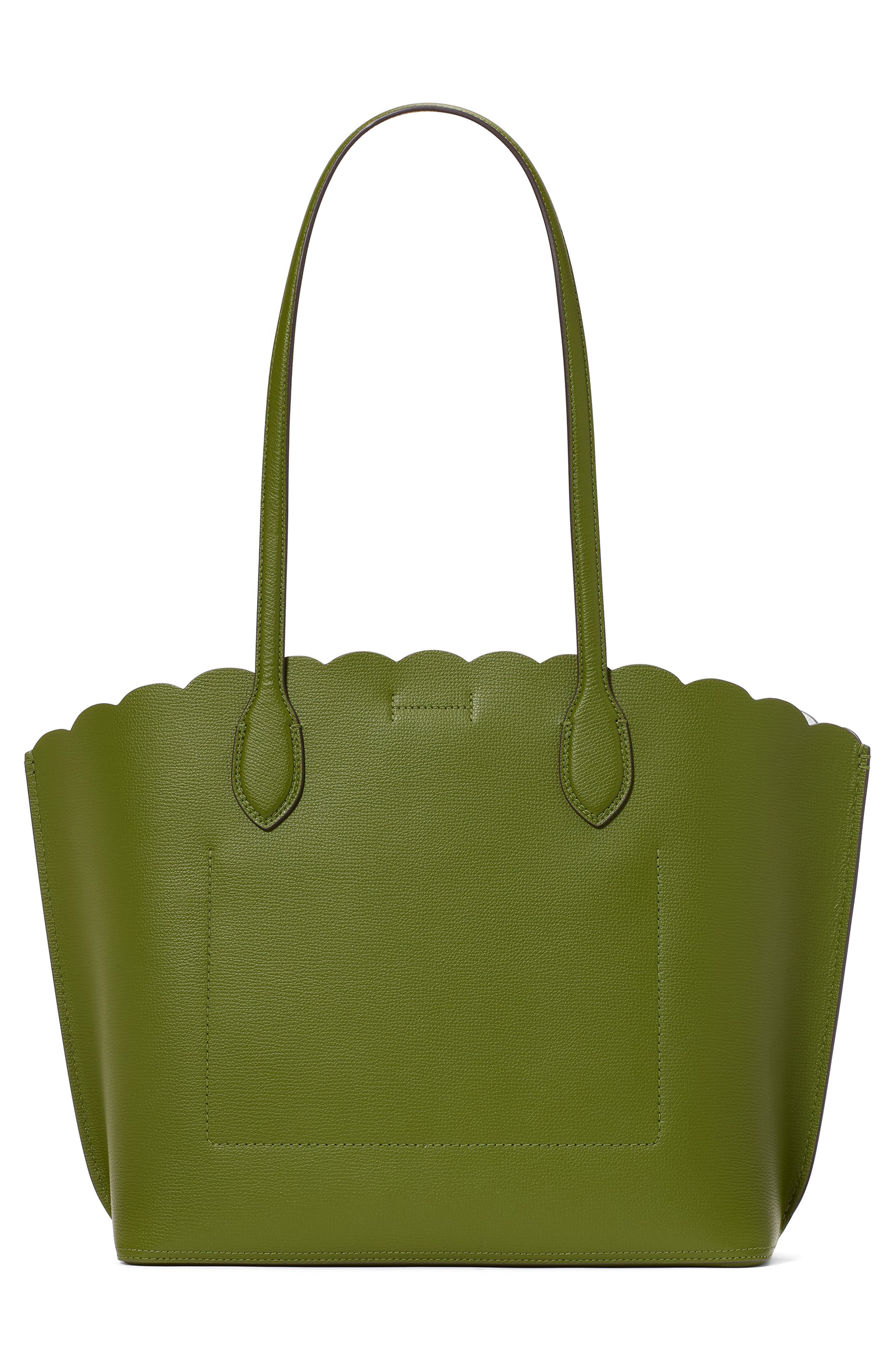 Kate Spade New York suite scallop crossgrain leather tote, Alternate, color, 