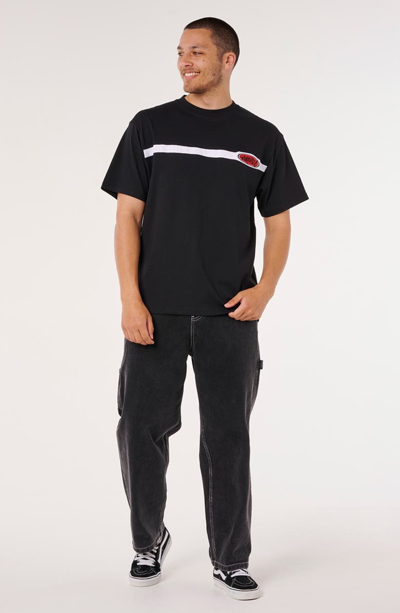 Rip Curl Raw Energy Baggy Carpenter Pants, Alternate, color, Black