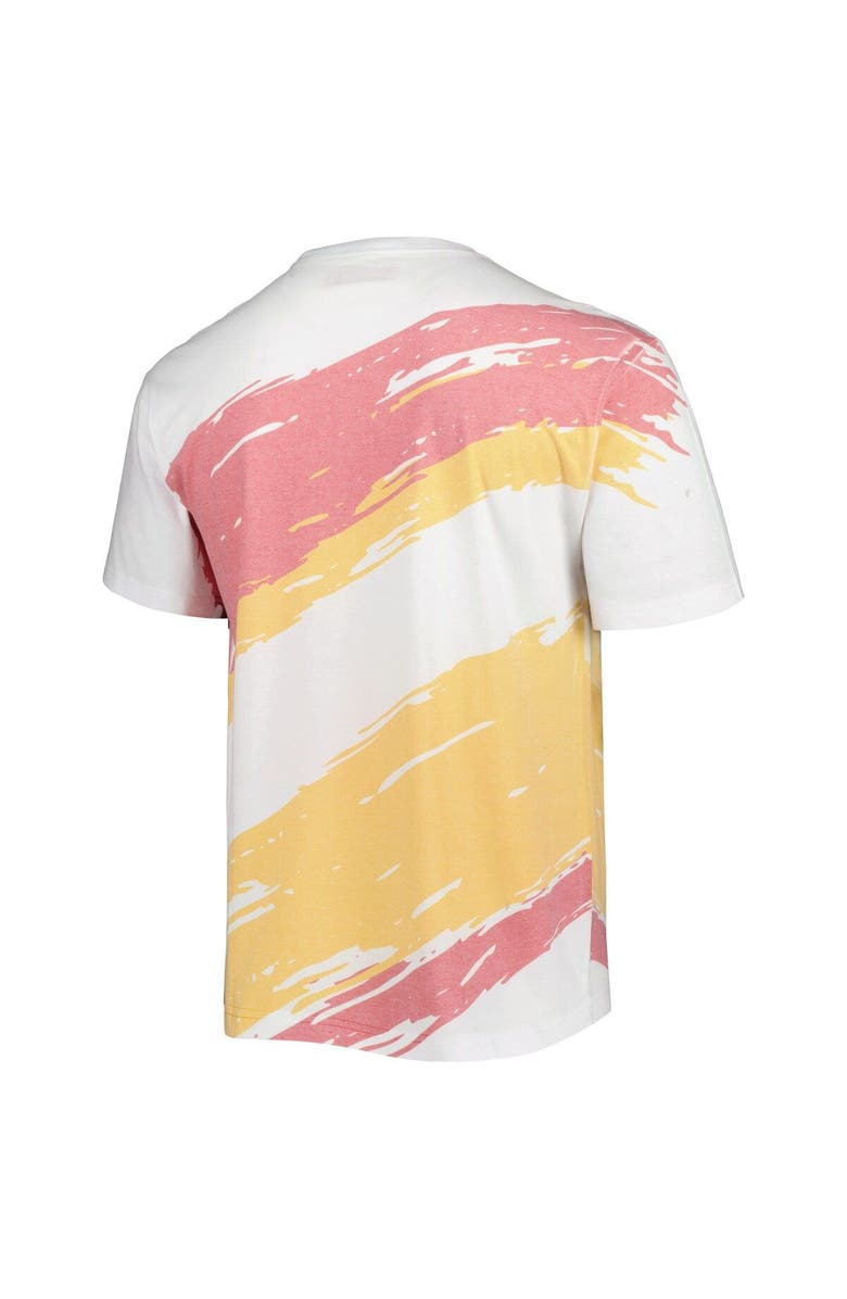 Mitchell & Ness Men's Mitchell & Ness White Tuskegee Golden Tigers Paintbrush Sublimated T-Shirt, Alternate, color, White