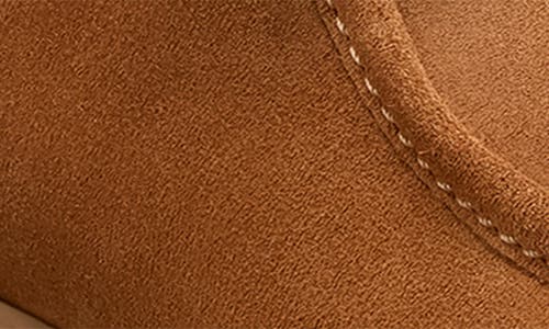 Stuart Weitzman Hudson Shearling-trimmed Suede Ankle Boots In Brown