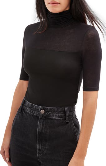 Niko Jersey Turtleneck Top