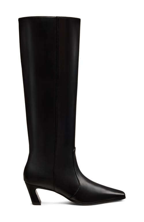 Stuart Weitzman Stassi Zip Bootie 50 In Black