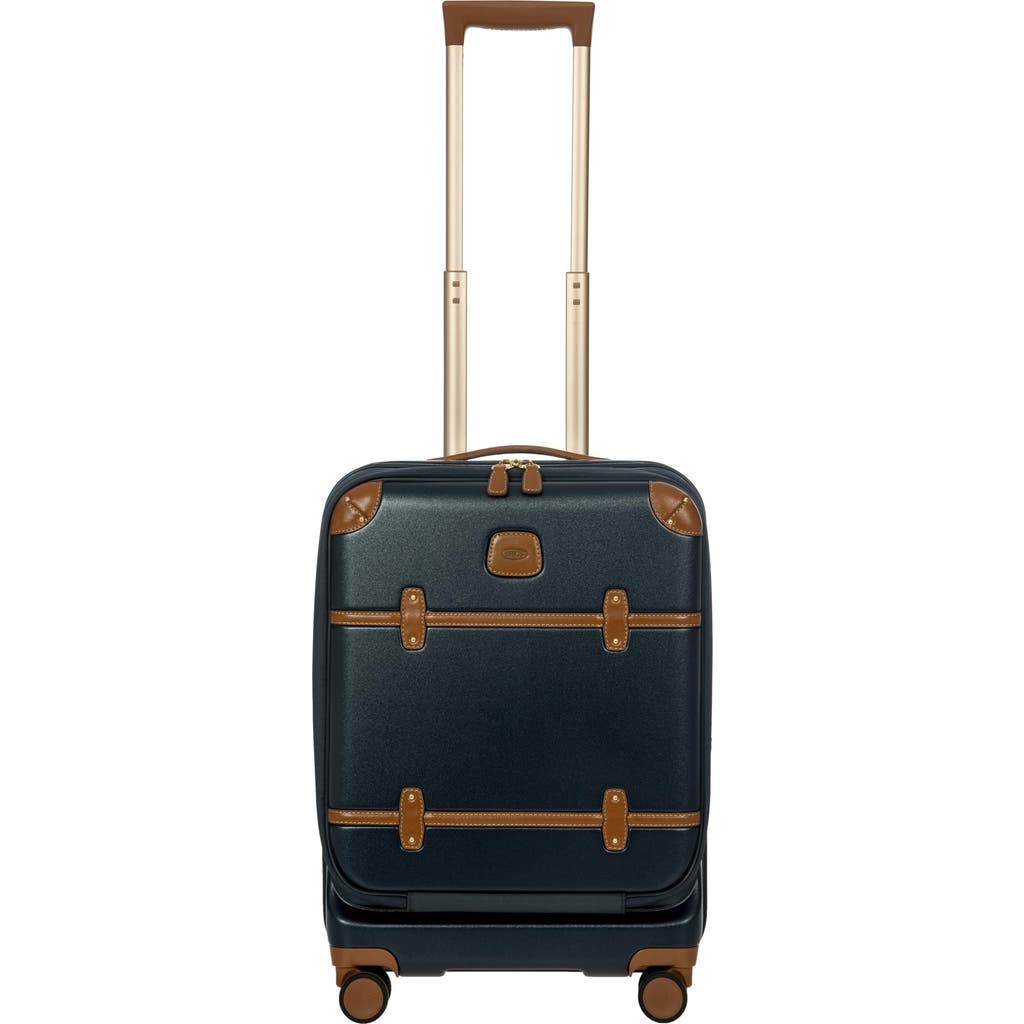 Bric's Bellagio 3.0 21" Carry-on Expandable Spinner W/pocket In Blue