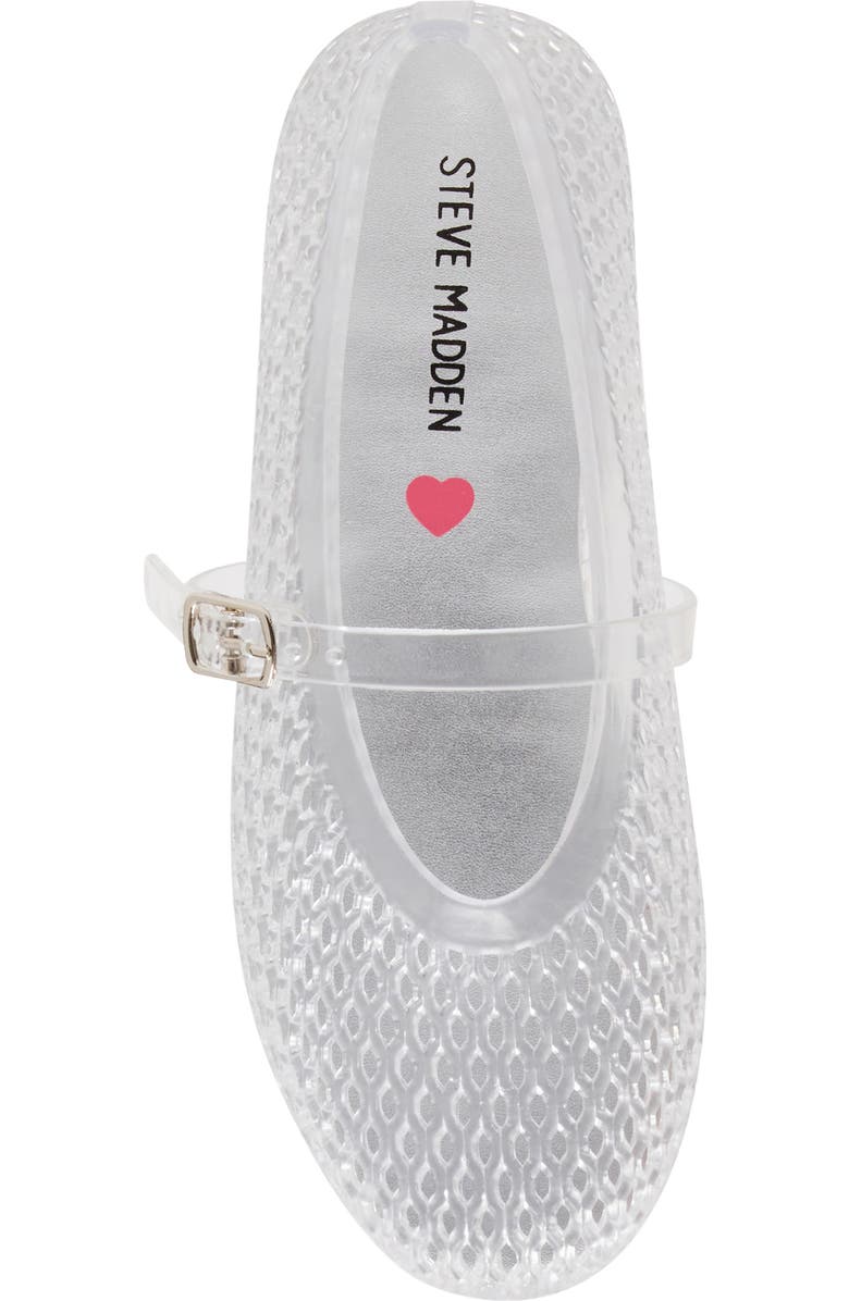 Steve Madden Kids' JKrista Jelly Flat, Alternate, color, Clear