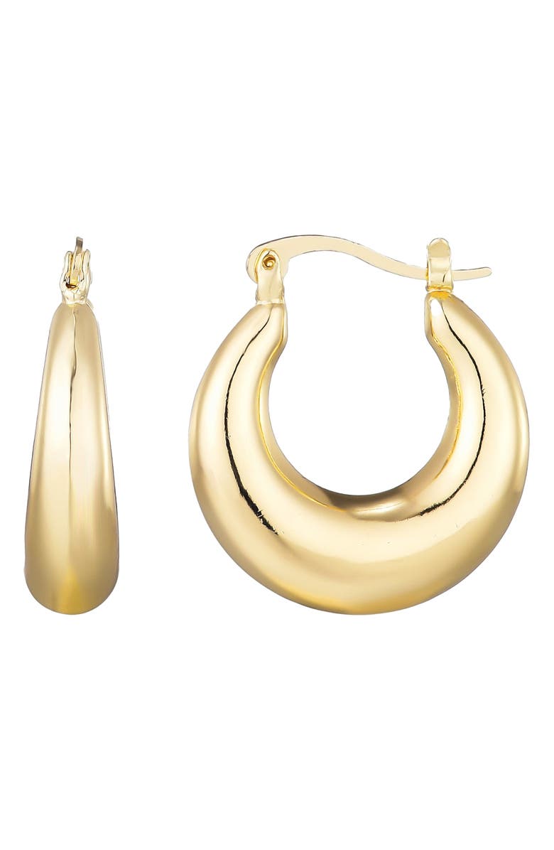 Adornia Domed Hoop Earrings, Alternate, color, Yellow