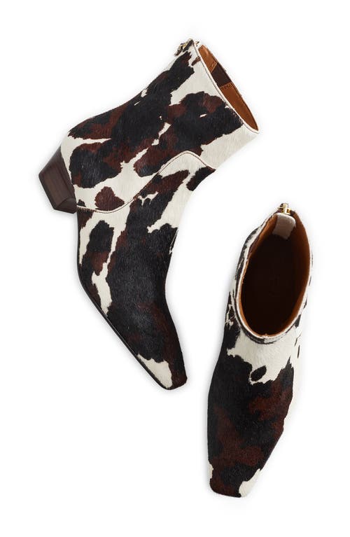 Madewell The Lexie Genuine Calf Hair Bootie In Multi