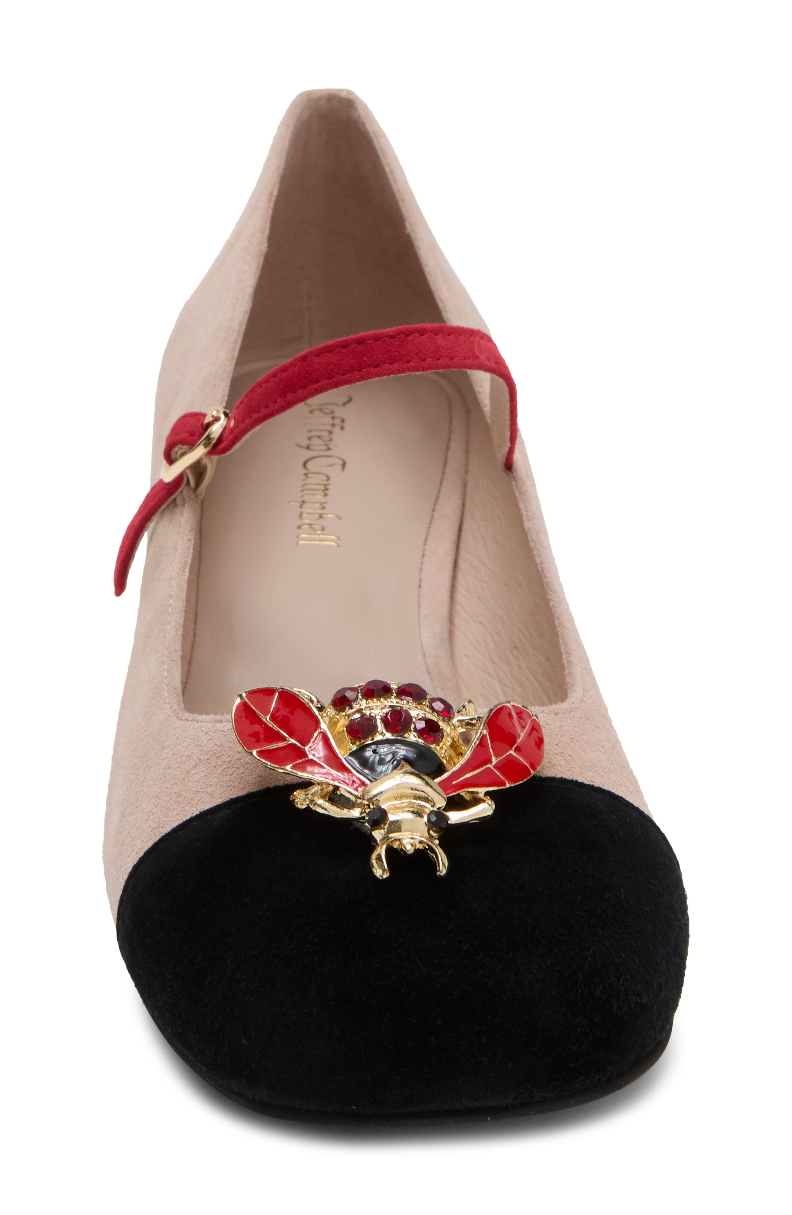 Jitterbug Mary Jane Pump, Alternate, color, IVORY BLACK SUEDE COMBO