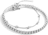 Mint & Lily Bezel Set Bracelet and Tennis Bracelet Bundle