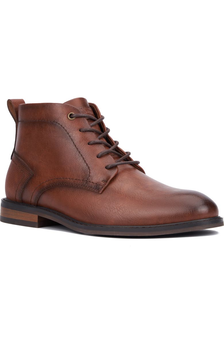 RESERVE FOOTWEAR Milo Lace-Up Boot, Main, color, Cognac