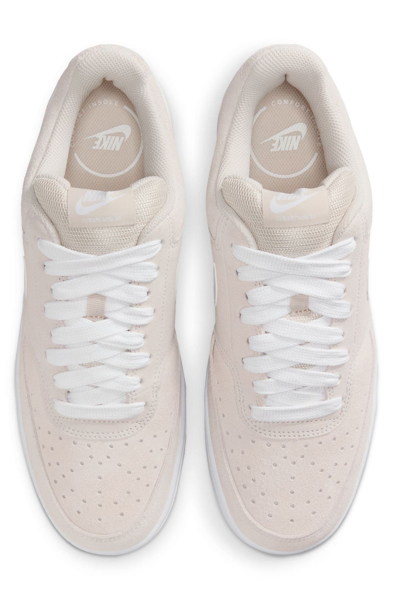 Nike Court Vision Low Sneaker, Alternate, color, White/ Gum Med Brown