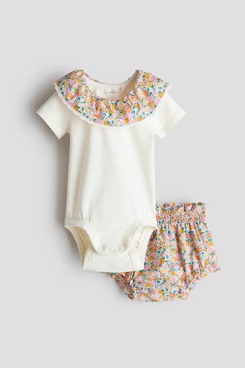 2-piece bodysuit and bloomers set