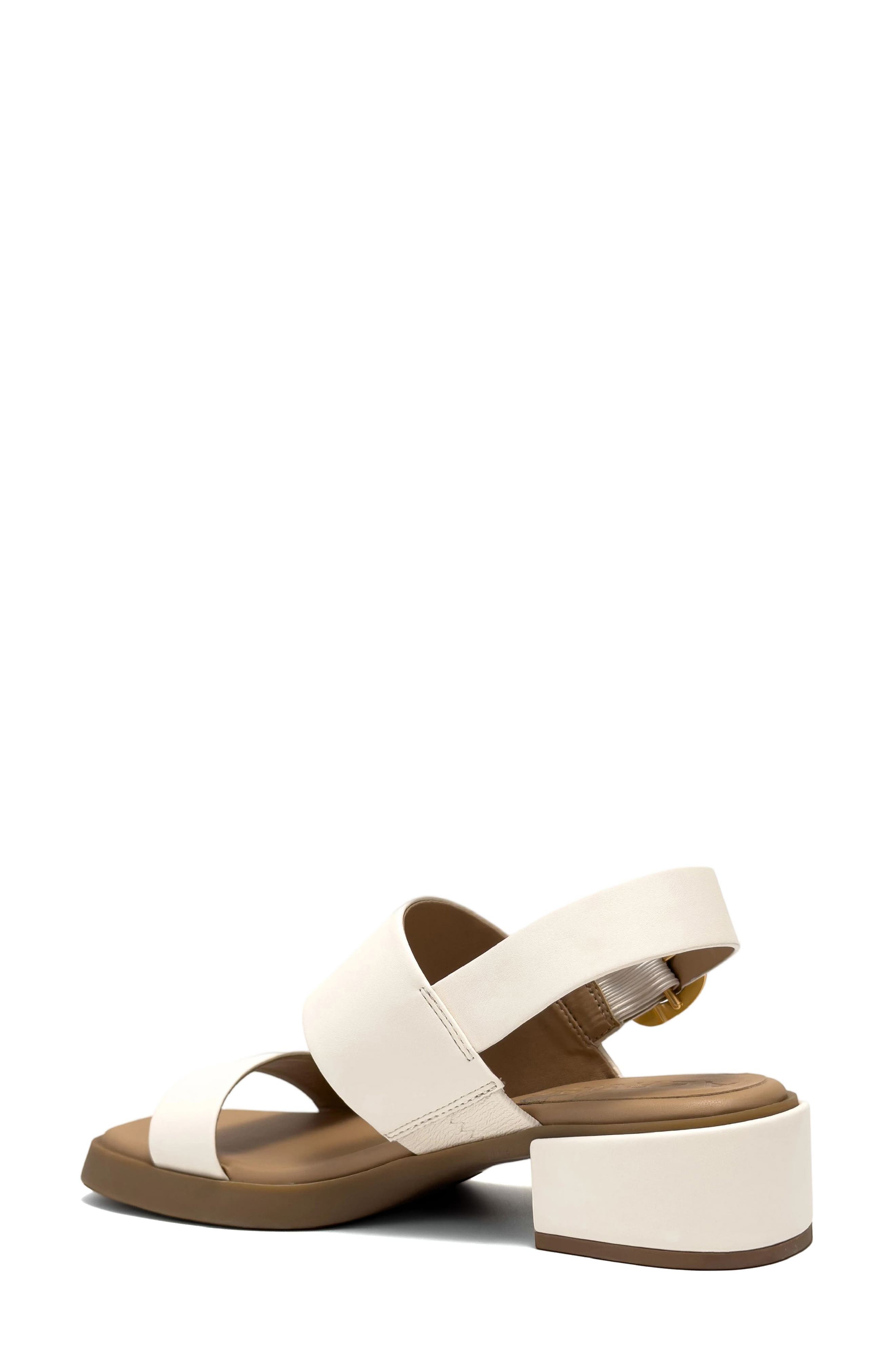 Dove Low Heeled Sandal - Wide Width Available, Alternate, color, EGGNOG