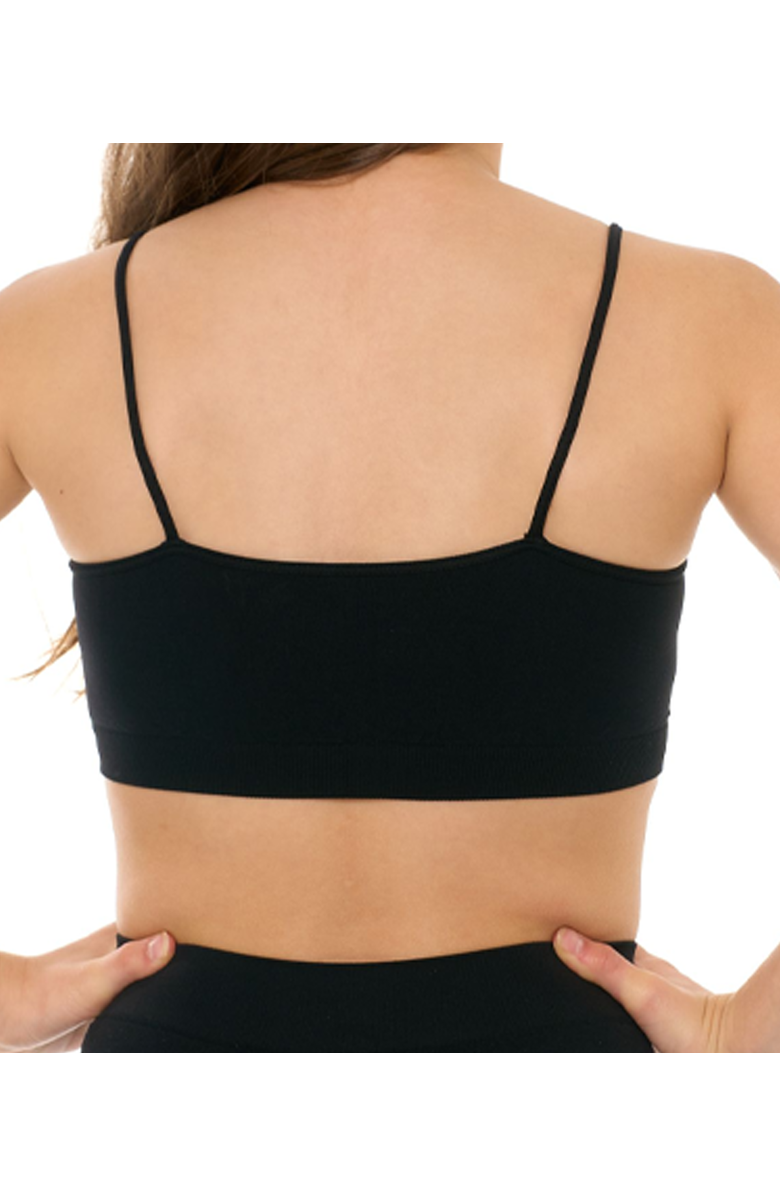 Malibu Sugar Solid bra cami - Big Kid, Alternate, color, Black