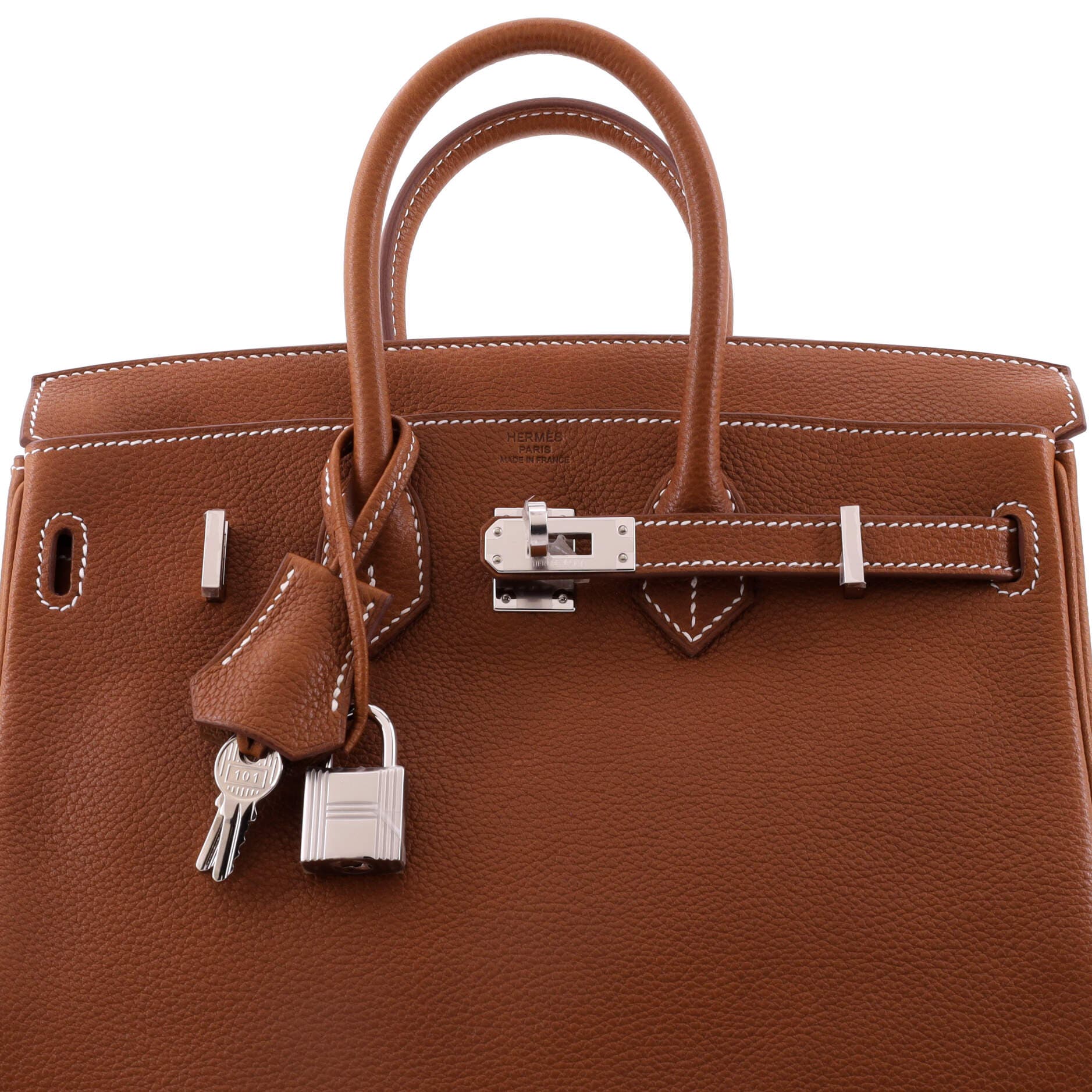 Birkin Handbag Brown Barenia Faubourg With Palladium Hardware 25, Alternate, color, Brown