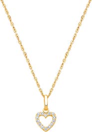 Tiny Blessings 14K Gold Pure Splendor Diamond Heart 12-14" Necklace