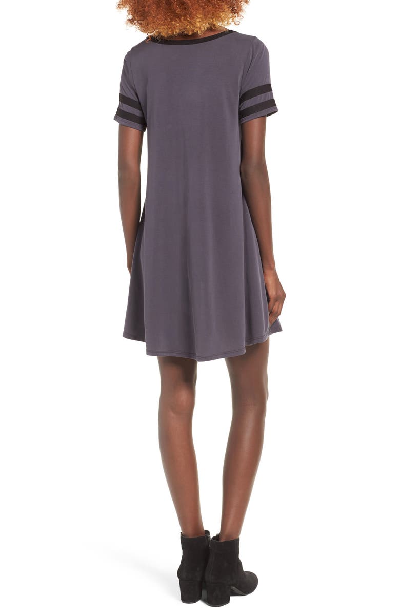 Socialite Varsity T-Shirt Dress, Alternate, color, 